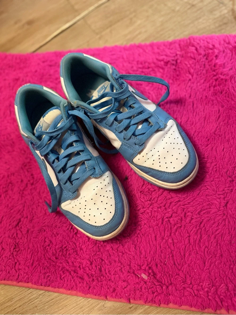 Nike Low-Top Sneakers in Light Blue and White